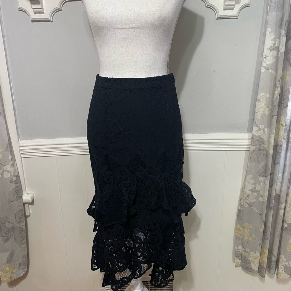 Chelsea28 High-Low Lace Tiered Ruffled Skirt Size XXL - Picture 4 of 8